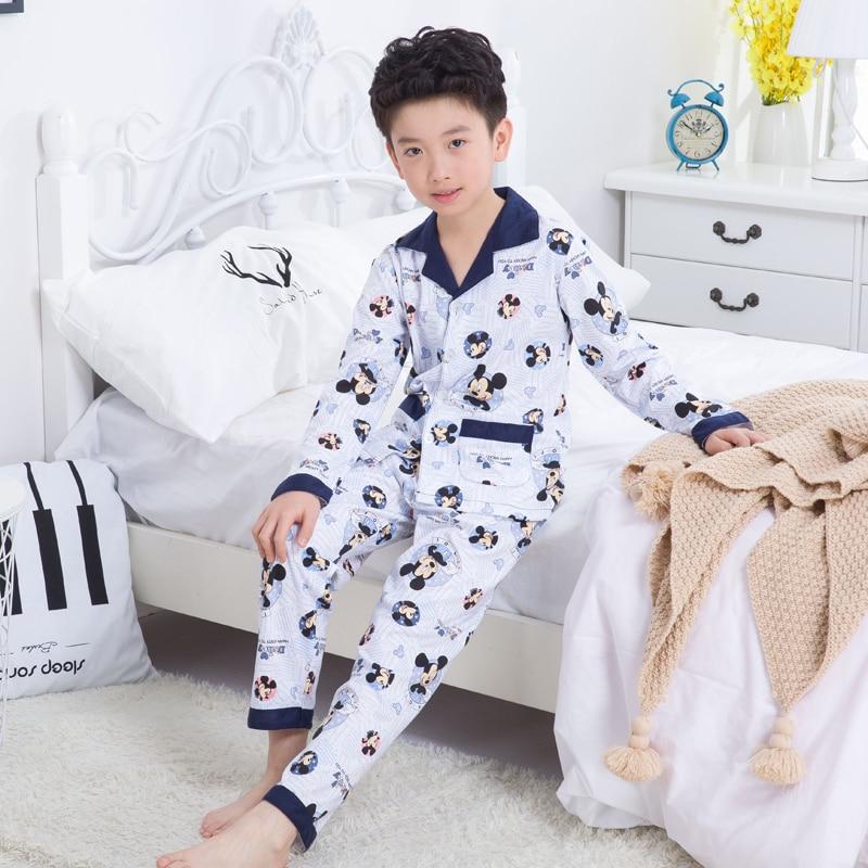 2018 Children's pajamas long sleeves cotton pijamas suits spring and autumn boys sleepwear boys children's homewear lounge sets