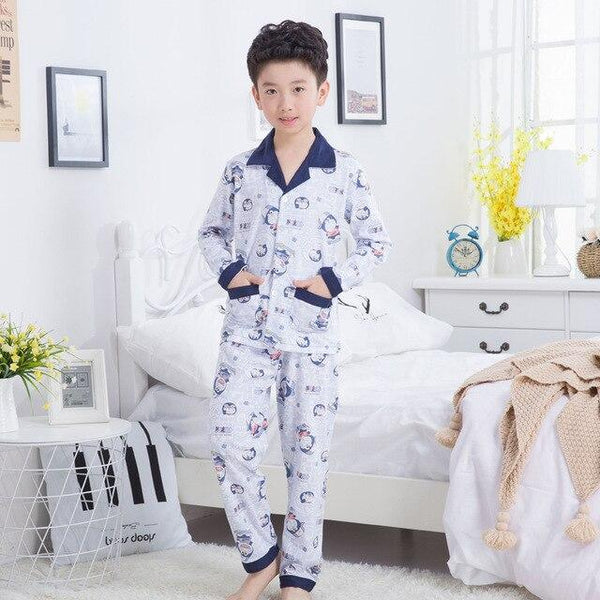 2018 Children's pajamas long sleeves cotton pijamas suits spring and autumn boys sleepwear boys children's homewear lounge sets