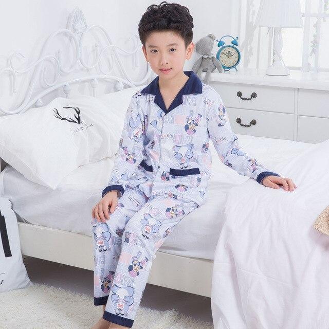 2018 Children's pajamas long sleeves cotton pijamas suits spring and autumn boys sleepwear boys children's homewear lounge sets