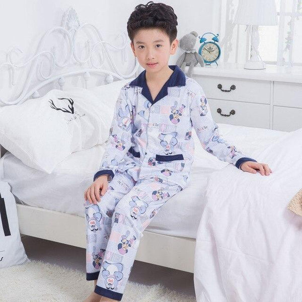 2018 Children's pajamas long sleeves cotton pijamas suits spring and autumn boys sleepwear boys children's homewear lounge sets