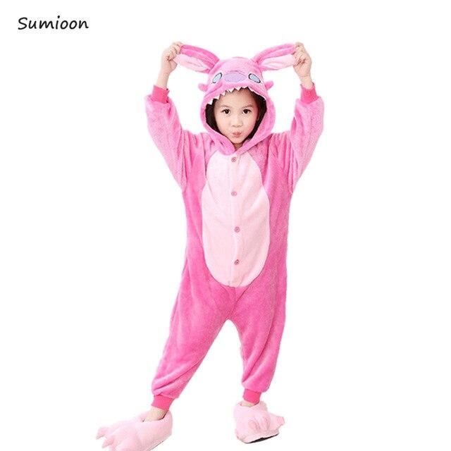 Kigurumi Unicorn Pajamas for Children Winter Unicornio Girls Boys Sleepwear Panda Onesie Kids Costume Baby Licorne Pyjamas Kids