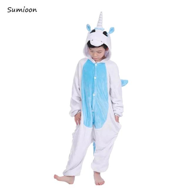 Kigurumi Unicorn Pajamas for Children Winter Unicornio Girls Boys Sleepwear Panda Onesie Kids Costume Baby Licorne Pyjamas Kids