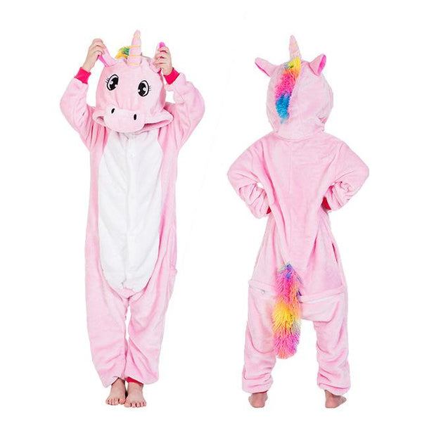 Kigurumi Unicorn Pajamas for Children Winter Unicornio Girls Boys Sleepwear Panda Onesie Kids Costume Baby Licorne Pyjamas Kids