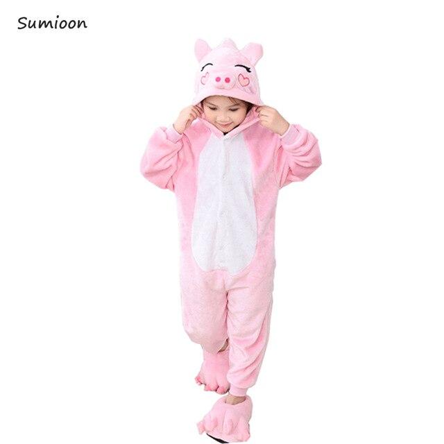 Kigurumi Unicorn Pajamas for Children Winter Unicornio Girls Boys Sleepwear Panda Onesie Kids Costume Baby Licorne Pyjamas Kids