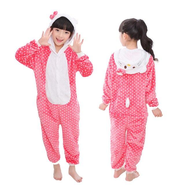 Kigurumi Unicorn Pajamas for Children Winter Unicornio Girls Boys Sleepwear Panda Onesie Kids Costume Baby Licorne Pyjamas Kids