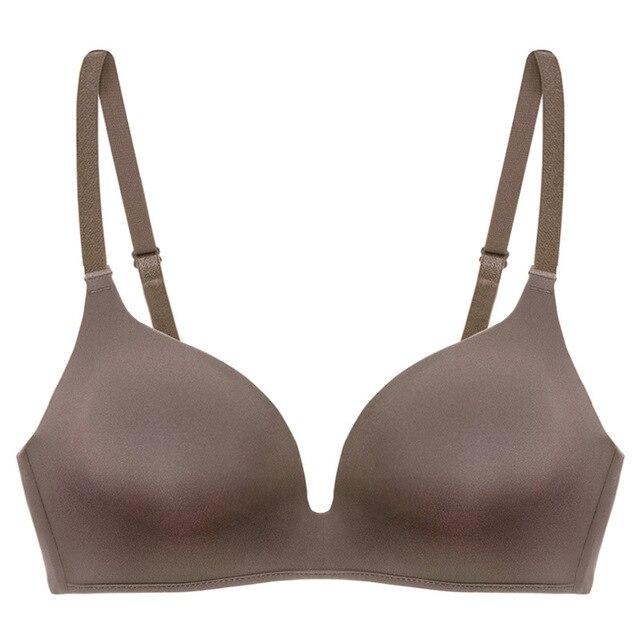 OranriTing Basic Sexy Lingerie Women Underwear Seamless Bra Comfortable Sleep Brassiere Breathable Thin Soft B Cup Intimates
