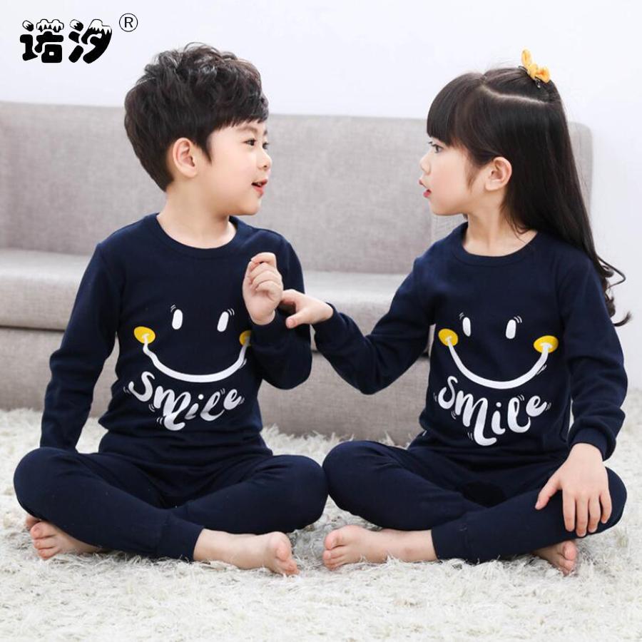 Kids Boys Sleepwear baby girl spring cotton sets Children Homewear Pajamas for Boy Pyjamas Kids Nightwear 2-13Y teenage clothes