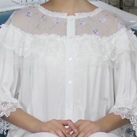 Woman Robe Nightgown  Long Sleepwear Vintage Elegant Homewear Ladies Long Dress Full Length Nighties