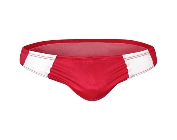 Sexy Triangle Low Waist Men Swimsuit Drawstring Elastic Swimwear Man Blue Red White Black Beachwear Male Breathable Swim Briefs