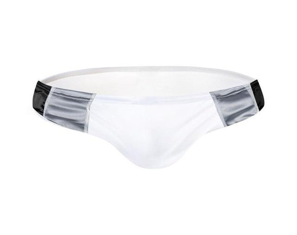 Sexy Triangle Low Waist Men Swimsuit Drawstring Elastic Swimwear Man Blue Red White Black Beachwear Male Breathable Swim Briefs