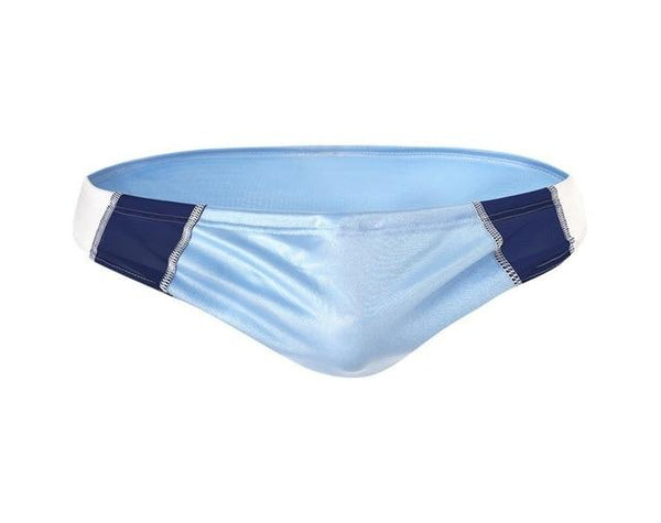 Sexy Triangle Low Waist Men Swimsuit Drawstring Elastic Swimwear Man Blue Red White Black Beachwear Male Breathable Swim Briefs