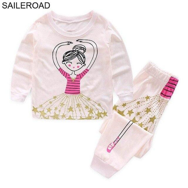 SAILEROAD Fall Pajamas Unicorn for Children Cotton Child Girls Unicorn Pajamas Sets Autumn Children Sleepwear Nightwear Clothes