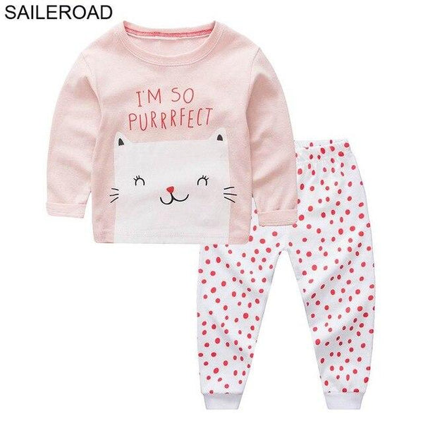 SAILEROAD Fall Pajamas Unicorn for Children Cotton Child Girls Unicorn Pajamas Sets Autumn Children Sleepwear Nightwear Clothes
