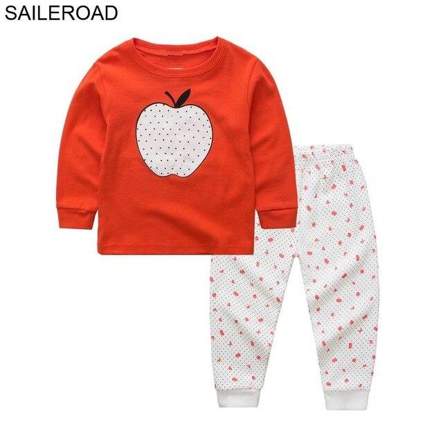 SAILEROAD Fall Pajamas Unicorn for Children Cotton Child Girls Unicorn Pajamas Sets Autumn Children Sleepwear Nightwear Clothes