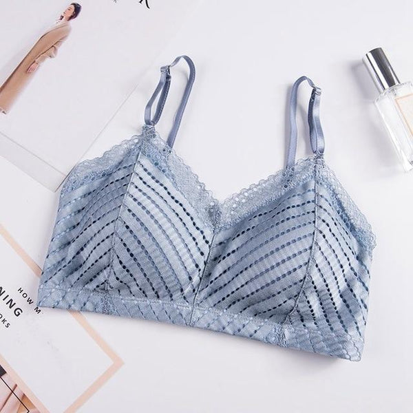 Sexy Padded Seamless Bra Women Lace Wireless Bralette Sexy Female Lingerie Underwear