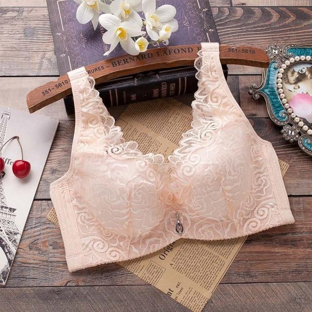 Perfering Plus Size Bras Push Up Bra for Women Lace CD Cup Minimizer Femme bra Sexy Big Size Lingerie Large Adjustment Underwear