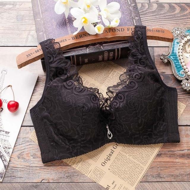 Perfering Plus Size Bras Push Up Bra for Women Lace CD Cup Minimizer Femme bra Sexy Big Size Lingerie Large Adjustment Underwear