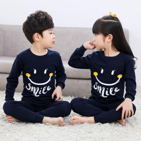 Autumn Winter Children Pajamas Long Sleeve Cartoon Kids Sleepwear Baby Girl Clothes Suit Cotton Child Pyjamas Boy Nightwear Home