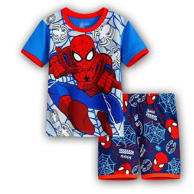 Hot Selling summer Baby Boys Toddler 2PCS Set Super Mario Sleepwear Nightwear Pajamas Set 2-7Y