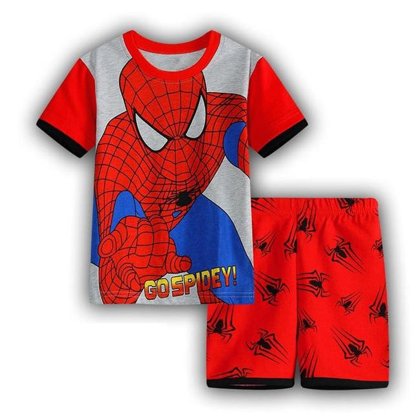 Hot Selling summer Baby Boys Toddler 2PCS Set Super Mario Sleepwear Nightwear Pajamas Set 2-7Y