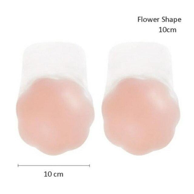 Silicone Bra Push Up Strapless Wedding Party Strapless Adhesive Nipple Breast Pasties Cover Reusable Silicone Invisible Bra Pad