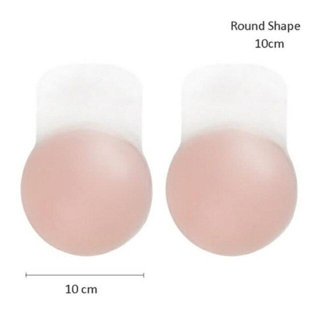 Silicone Bra Push Up Strapless Wedding Party Strapless Adhesive Nipple Breast Pasties Cover Reusable Silicone Invisible Bra Pad