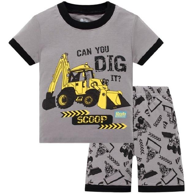 2019 Hot Summer Kids Pajamas Baby Boys Clothing Cartoon Costume Short Sleeve Pijamas children Sleepwear Pajamas Sets