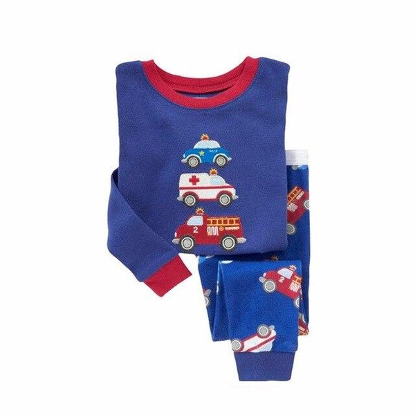 Floret LULU Kid's Pajamas sets boys Spiderman Cotton Car Styling baby Kids Pijama Infantil Pyjama girl Home Clothes christmas