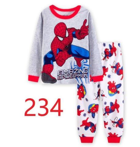 Children Casual Pajamas Clothing Set Boys & Girls Cartoon Sleepwear Suit Sets Kids Long-sleeved+Pant 2-Piece Cotton Pajamas Sets