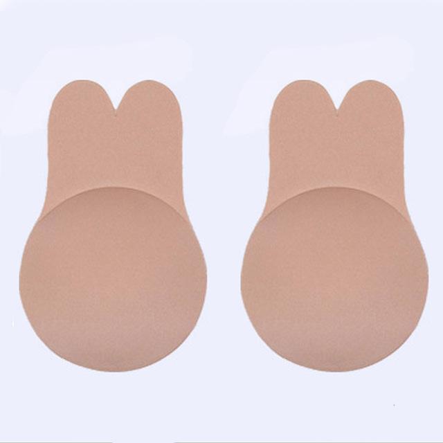 2019 New Women Adhesive Bra Strapless Self Adhesive Nipple Breast Pasties Cover Reusable Silicone Invisible Pad Enhancers Bra
