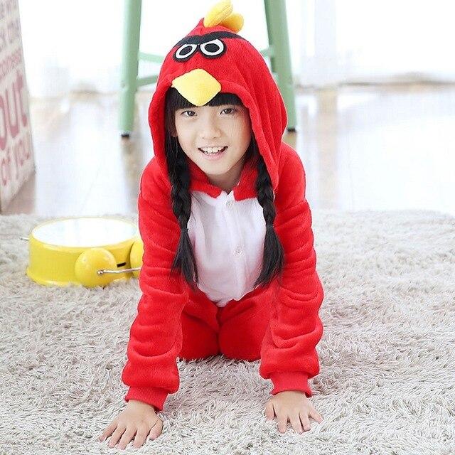 Stitch Children's Pajamas Cartoon Kigurumi Unicorn Boys Girls Animal Dinosaur Kids Onesies Fannel Pajama for 4 6 8 10 12 Years