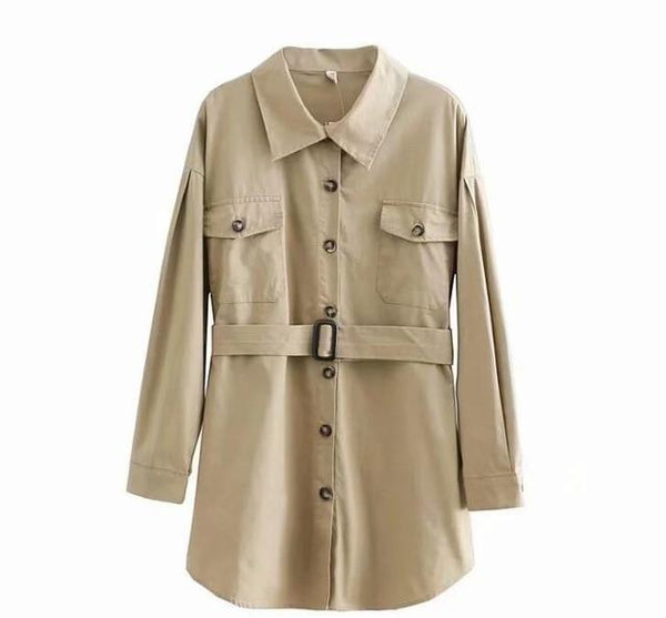 Women Long Shirt 2019 Spring Summer Cotton Shirts Solid Color Boyfriend Style Tops High Street Fashion