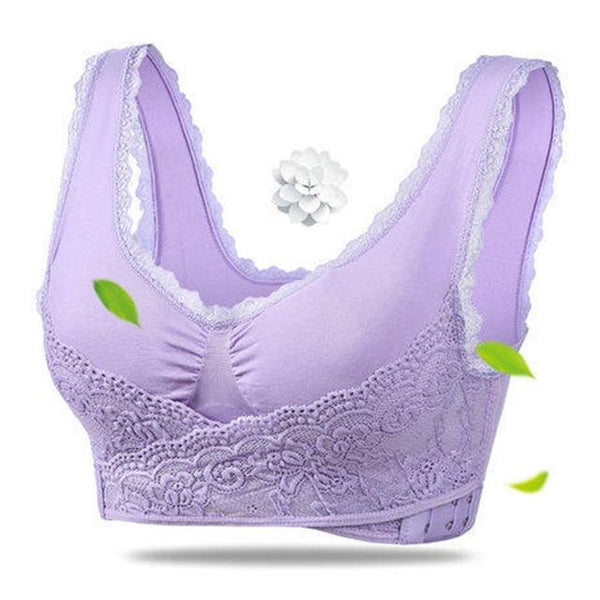 Gather Brassiere Sleeping Cross Anti-sagging Seamless Casual Sexy Underwear Side Buckles Women Bra