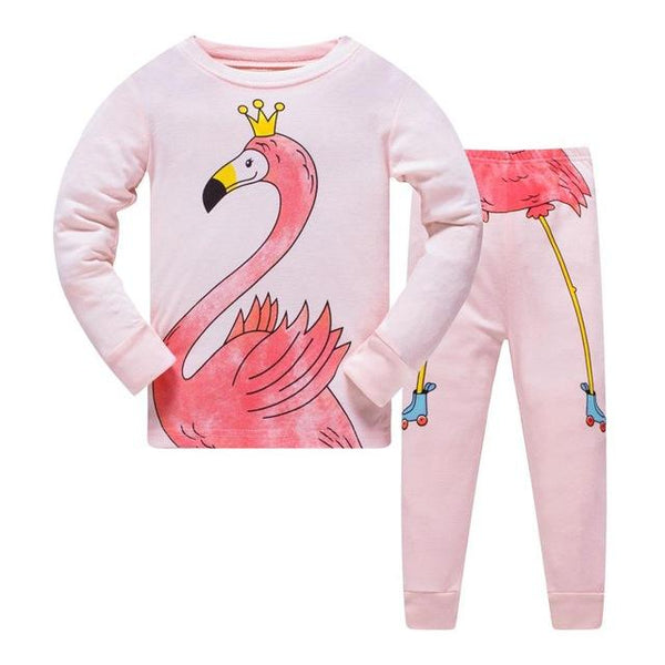 Girls Home Sleepwear Baby Kids Cotton Pajamas Set Children Cartoon Long Sleeve Pyjamas Clothing Sets Boys Casual Pijamas Set