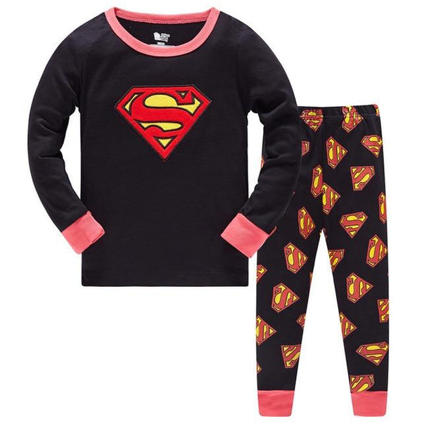 Girls Home Sleepwear Baby Kids Cotton Pajamas Set Children Cartoon Long Sleeve Pyjamas Clothing Sets Boys Casual Pijamas Set