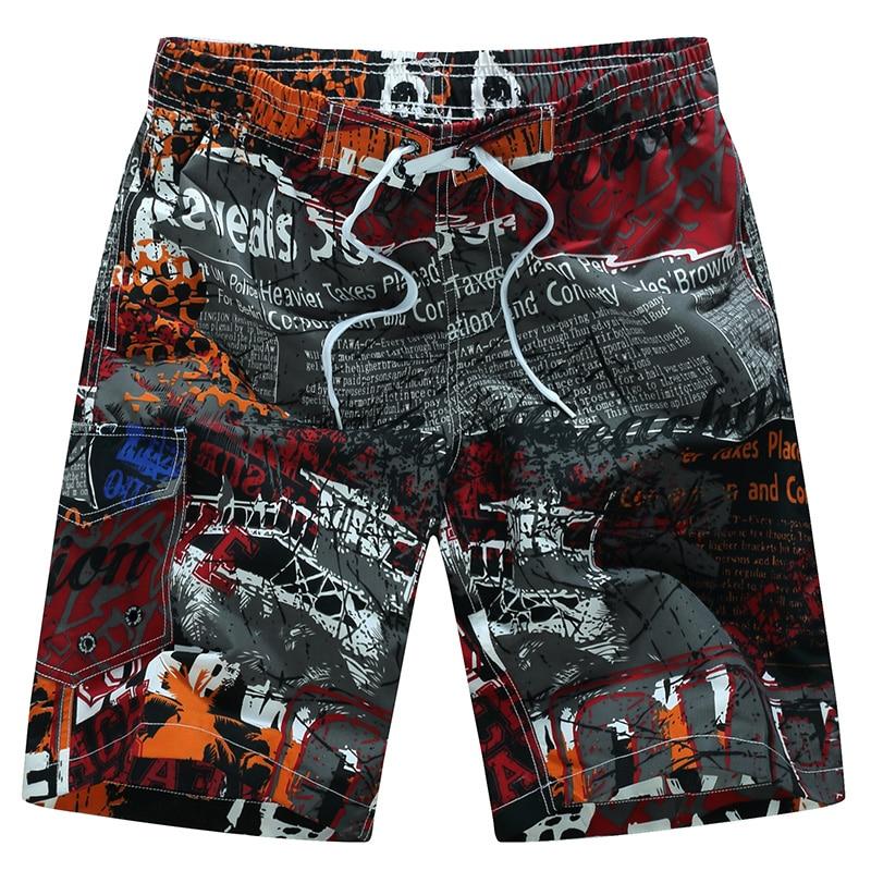 Sexy Swimsuit 2019 Summer Mens Swimwear Print Swimming Shorts For Men Surf Board Beach Wear Quick Dry Swimming Trunks Sunga 6XL