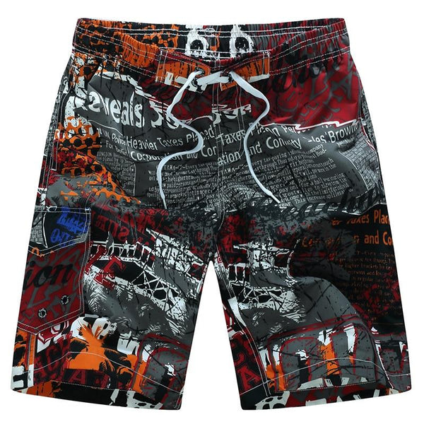 Sexy Swimsuit 2019 Summer Mens Swimwear Print Swimming Shorts For Men Surf Board Beach Wear Quick Dry Swimming Trunks Sunga 6XL