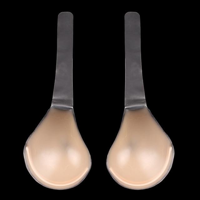 Plus size Silicone Bra E F G H Sexy Lady Invisible Strapless Push-Up Bras Self -Adhesive Sticky Gel Backless BH For dress party