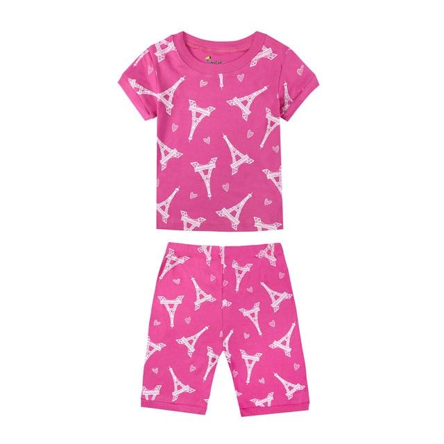 12 colors boys summer pajamas sets children excavator printing pajamas rooter pyjamas kids pijamas infantil roupas infantis meni