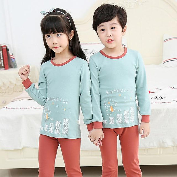 Kids Clothes Big Boys Girls Pajamas Sets Unicornio Pyjamas Kids Sleepwear Cotton Nightwear Homewear Cartoon Toddler Baby Clothes