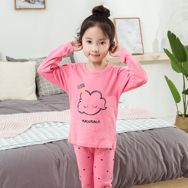 Kids Clothes Big Boys Girls Pajamas Sets Unicornio Pyjamas Kids Sleepwear Cotton Nightwear Homewear Cartoon Toddler Baby Clothes
