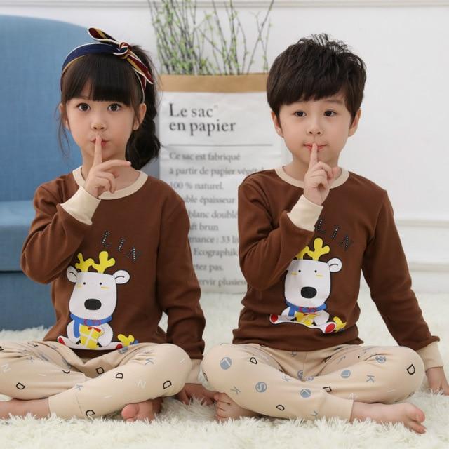 Kids Clothes Big Boys Girls Pajamas Sets Unicornio Pyjamas Kids Sleepwear Cotton Nightwear Homewear Cartoon Toddler Baby Clothes