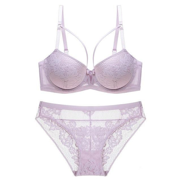 TERMEZY Brand Underwear Women Bras Lace Lingerie set Embroidery Sexy Lingerie Push-Up Bra Set Underwear