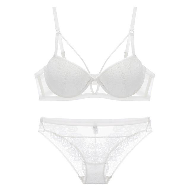 TERMEZY Brand Underwear Women Bras Lace Lingerie set Embroidery Sexy Lingerie Push-Up Bra Set Underwear