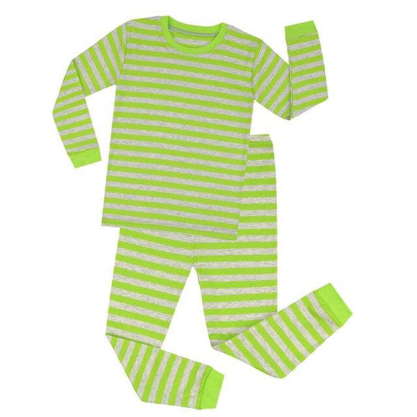Cotton Baby Nightwear Children Gray and Black Stripes Pajama Sets Kids Pijamas for 1-8 Years Pijamas Infantil Boys Sleepwear