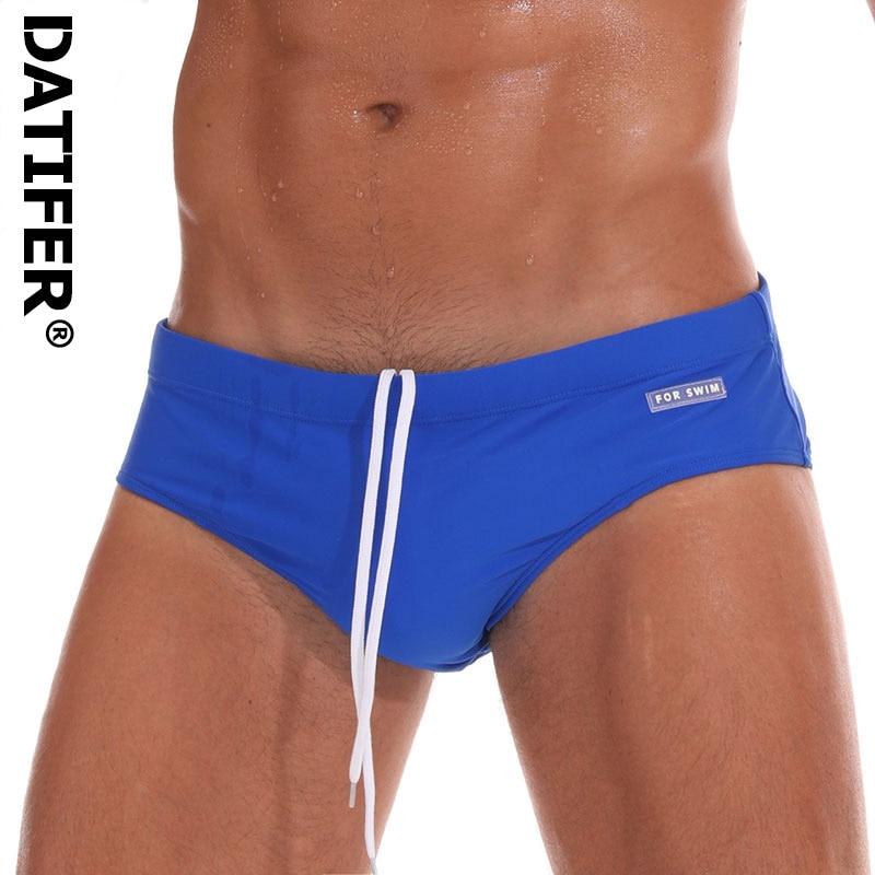 2019 Swimming Briefs Men's Swimwear Low Sexy Swimwear Boxers Men's Swim Brief Solid Swim Brief Beachwear Men Swimsuit