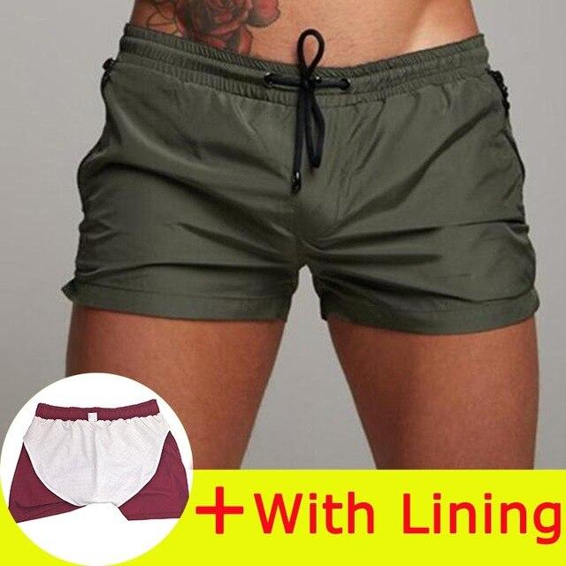 2019 New Mens Swimwear Board Shorts Swimsuit Men Sexy Swimwear Swimming Shorts Men Briefs Beach Shorts Sports Surf Swim Trunks