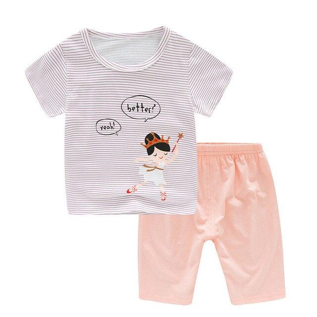 SAILEROAD 2019 New Fashion Children's Pajamas Sets Kids Cute Cartoon Car Pyjamas Baby Boys Girls Sleepwear Suit Child Pijamas