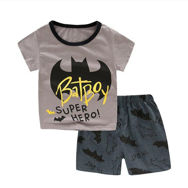 SAILEROAD Baby kids Pajamas Set summer children Short Sleeve cotton sleepwear Boys Cartoon Dinosaur pyjamas Infant home clothes