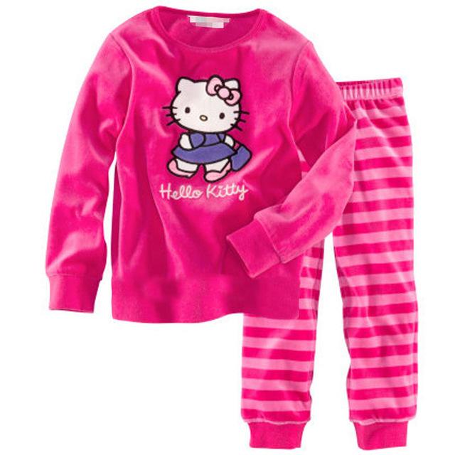 2-7 years old Girls kid pajama winter 2019 Children's pajamas sets home leisure girl Cartoon cute cotton Longsleeve Pyjamas HYL9
